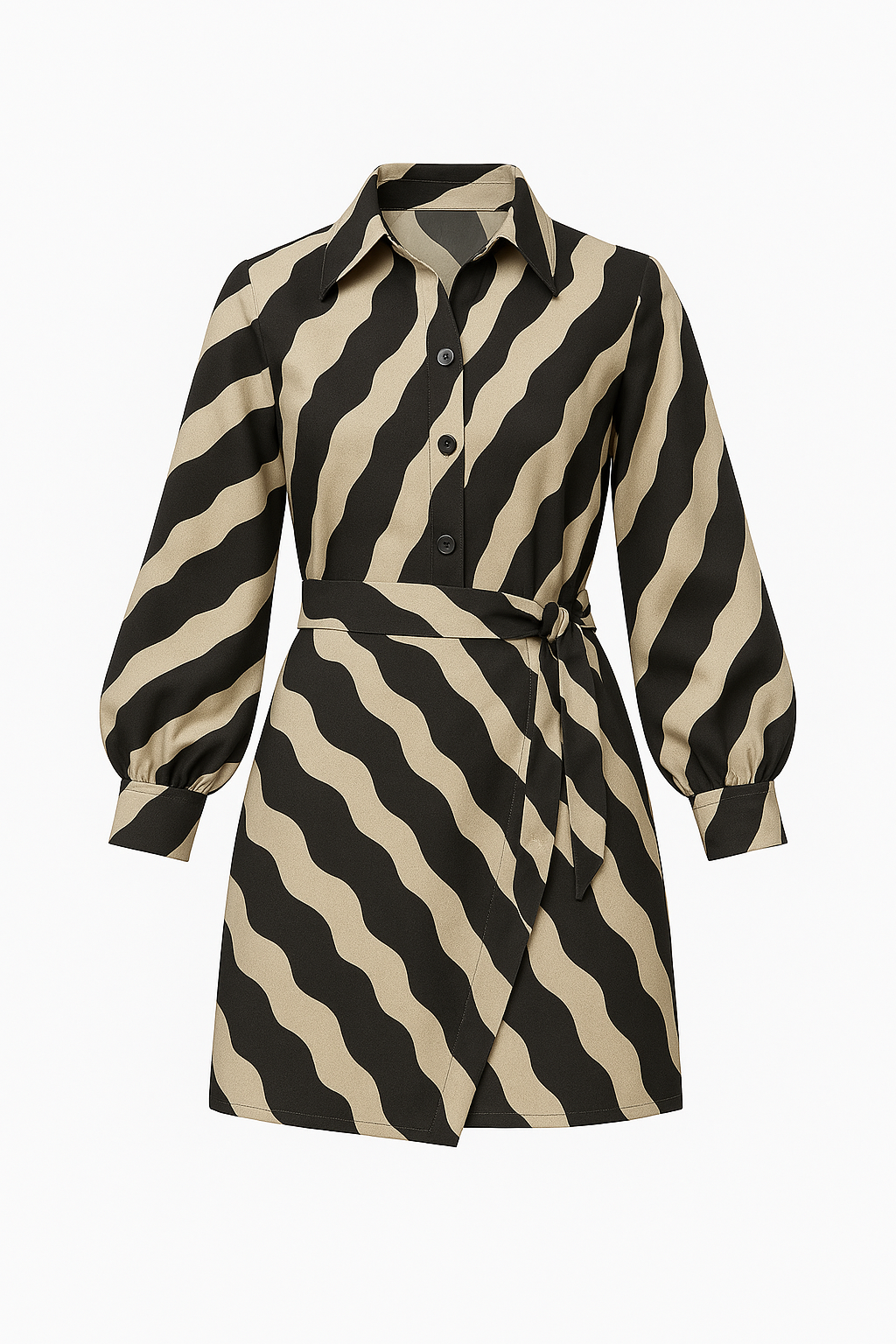 Vestido Chemise Maré Noturna