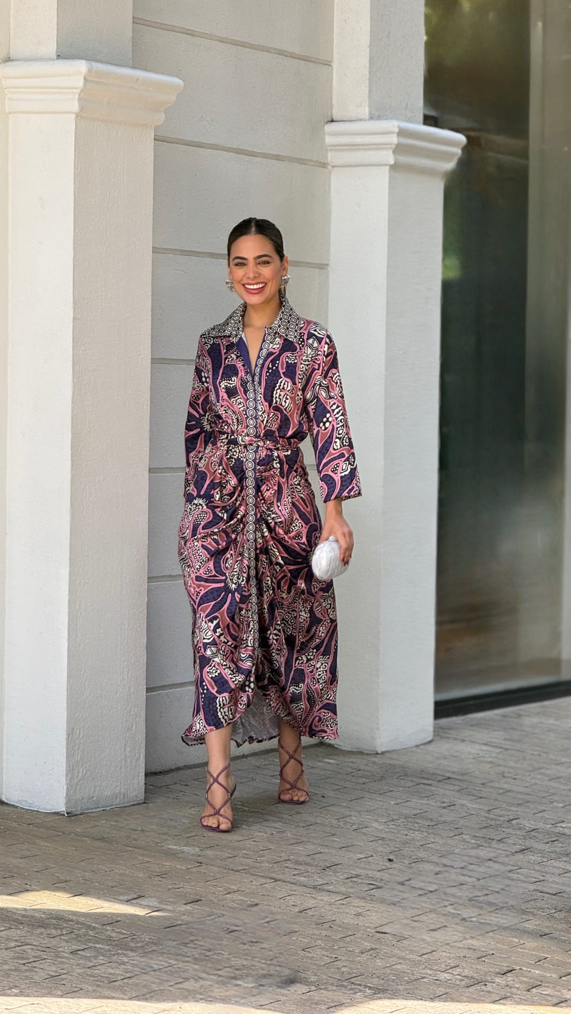 Vestido Luna – Midi Chemise com Estampa Paisley