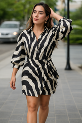 Vestido Chemise Maré Noturna